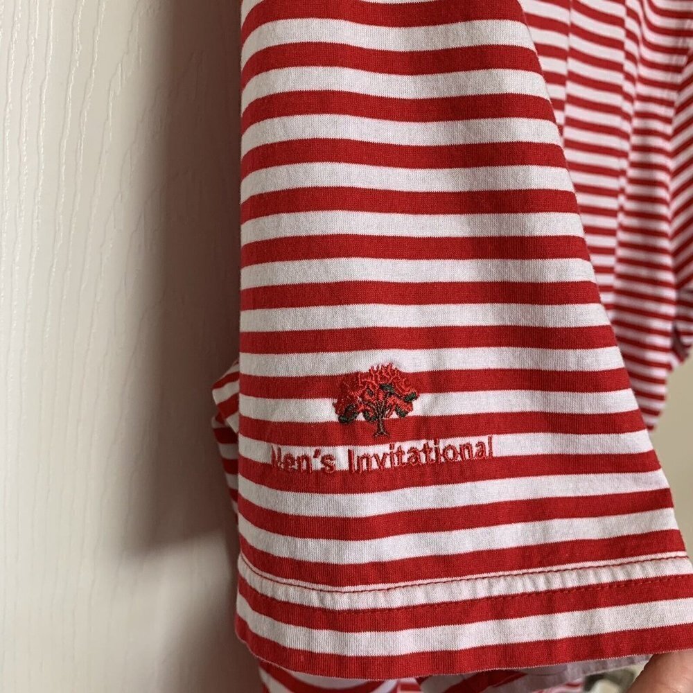 Fairway & Greene F&G Men’s Large Red White Striped Polo Shirt Golf - Picture 7 of 10